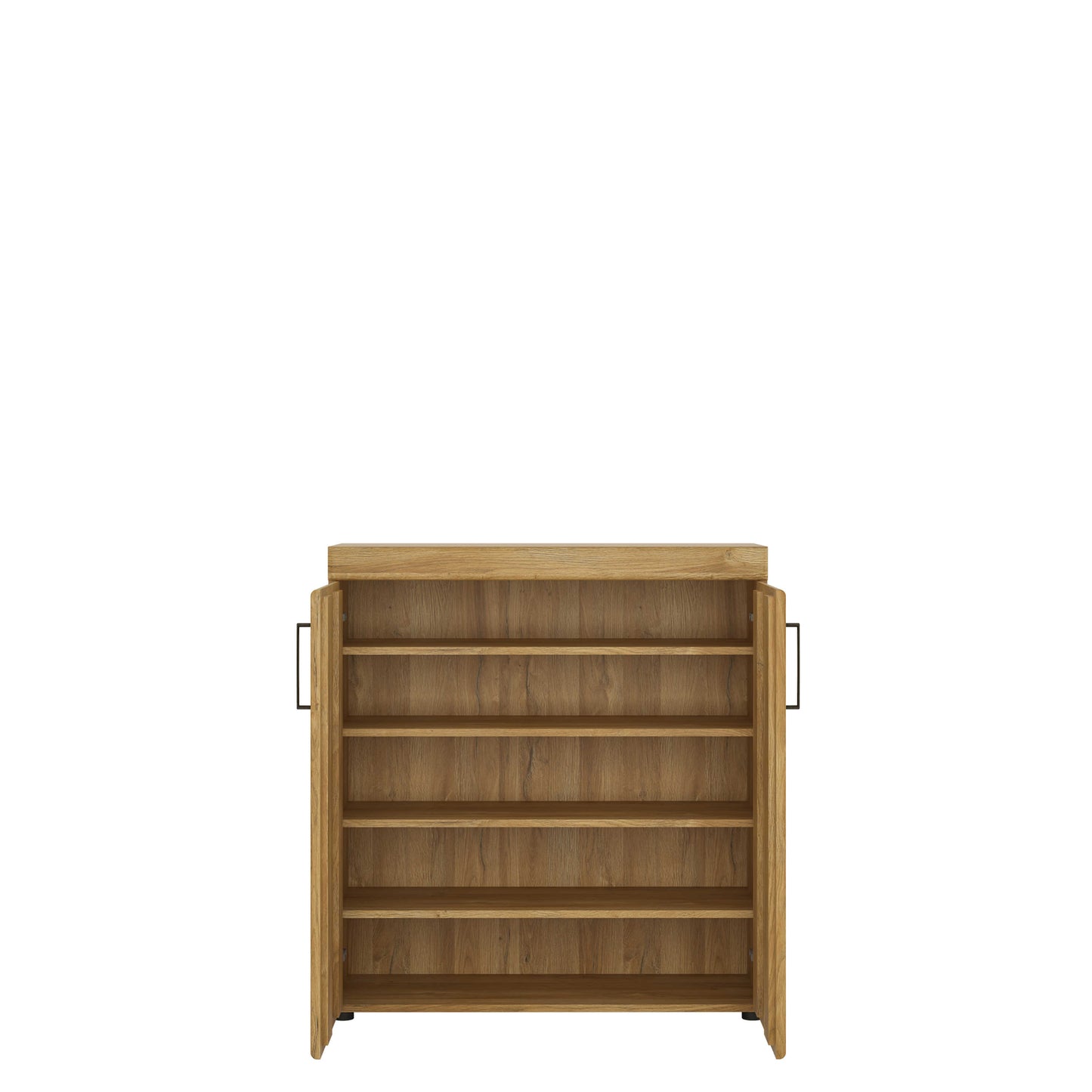 Cortina 2 Door Grandson Oak Wood Shoe Cabinet