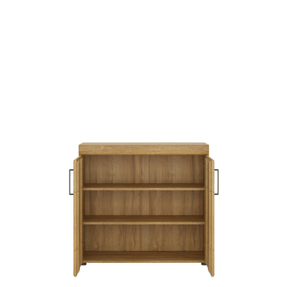 Larkwood 2 Door Grandson Oak Wood Storage Cabinet
