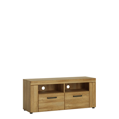Larkwood 2 Drawer Grandson Oak TV Media Cabinet