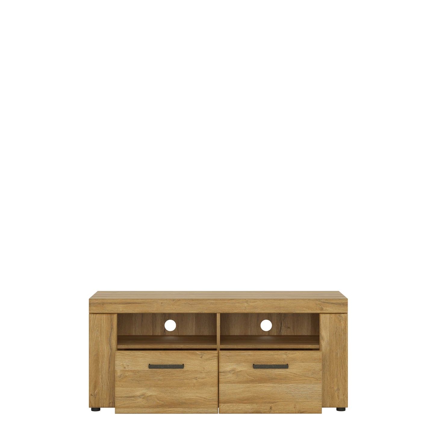 Larkwood 2 Drawer Grandson Oak TV Media Cabinet