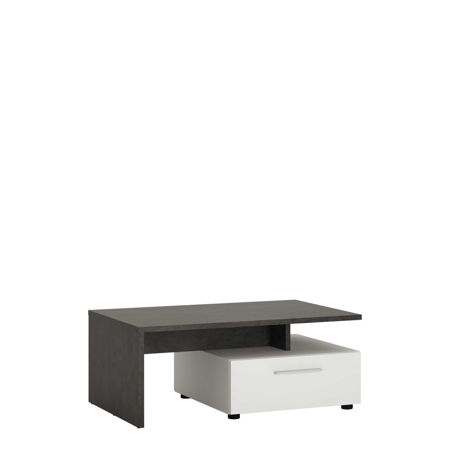 Nantes Grey and White Coffee Table 2 Drawers