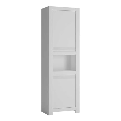 Vienna White Wooden Chiffonier Cabinet 2 Door