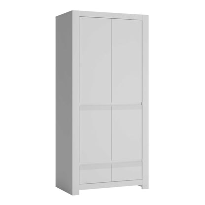 Vienna Alpine White Wardrobe 2 Door