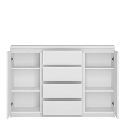 Hemingway White Wooden Sideboard 2 Door 4 Drawer