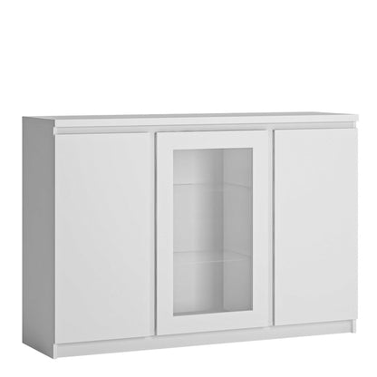 Hemingway White Wooden 3 Door Sideboard