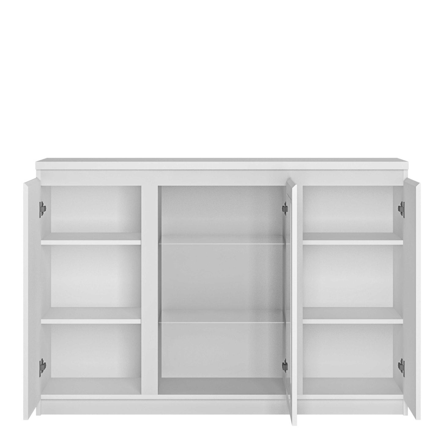Hemingway White Wooden 3 Door Sideboard