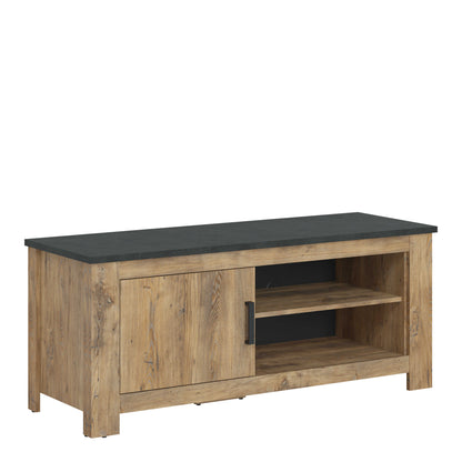 Juniper 138 cm 1 Door TV Cabinet Chestnut and Matera Grey