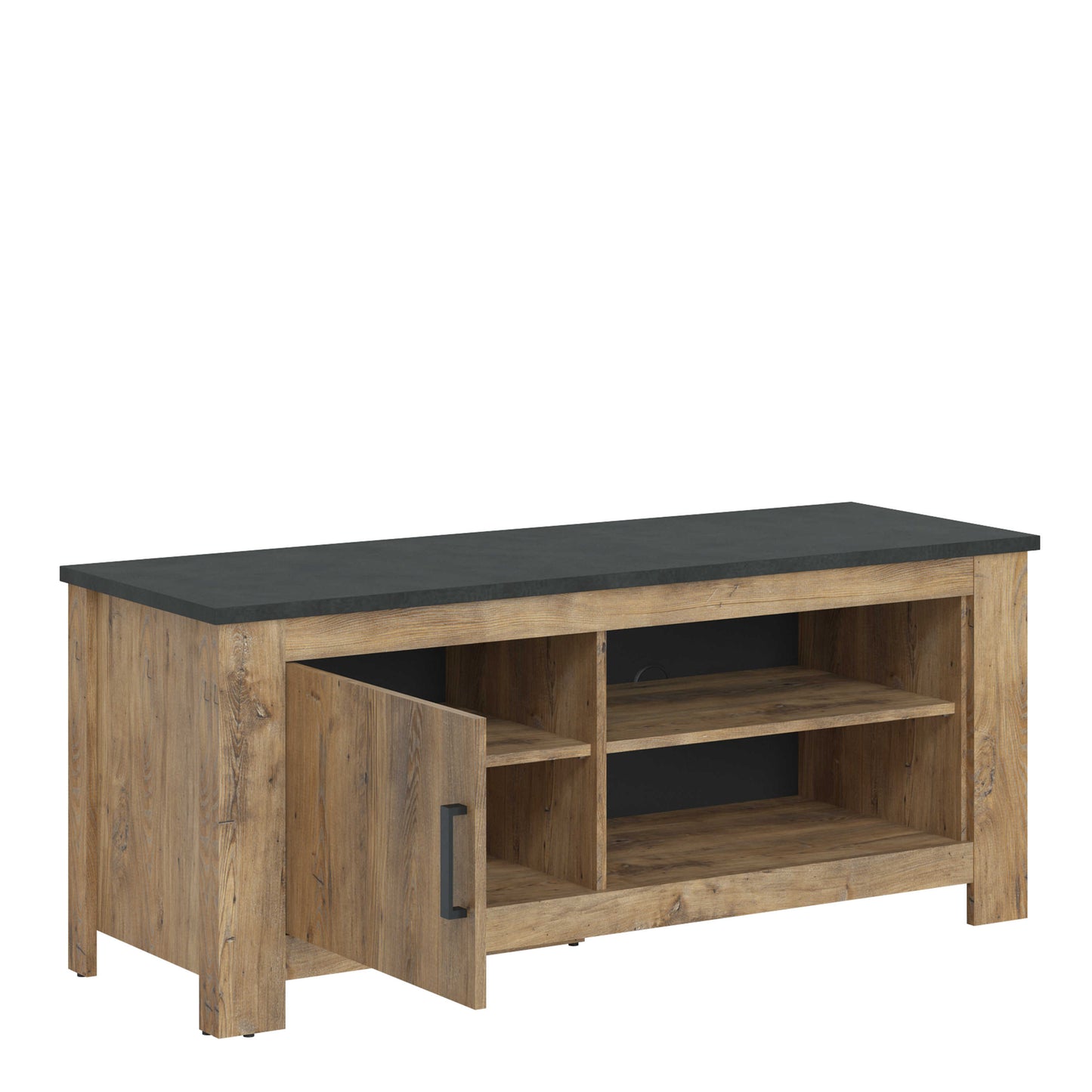 Juniper 138 cm 1 Door TV Cabinet Chestnut and Matera Grey