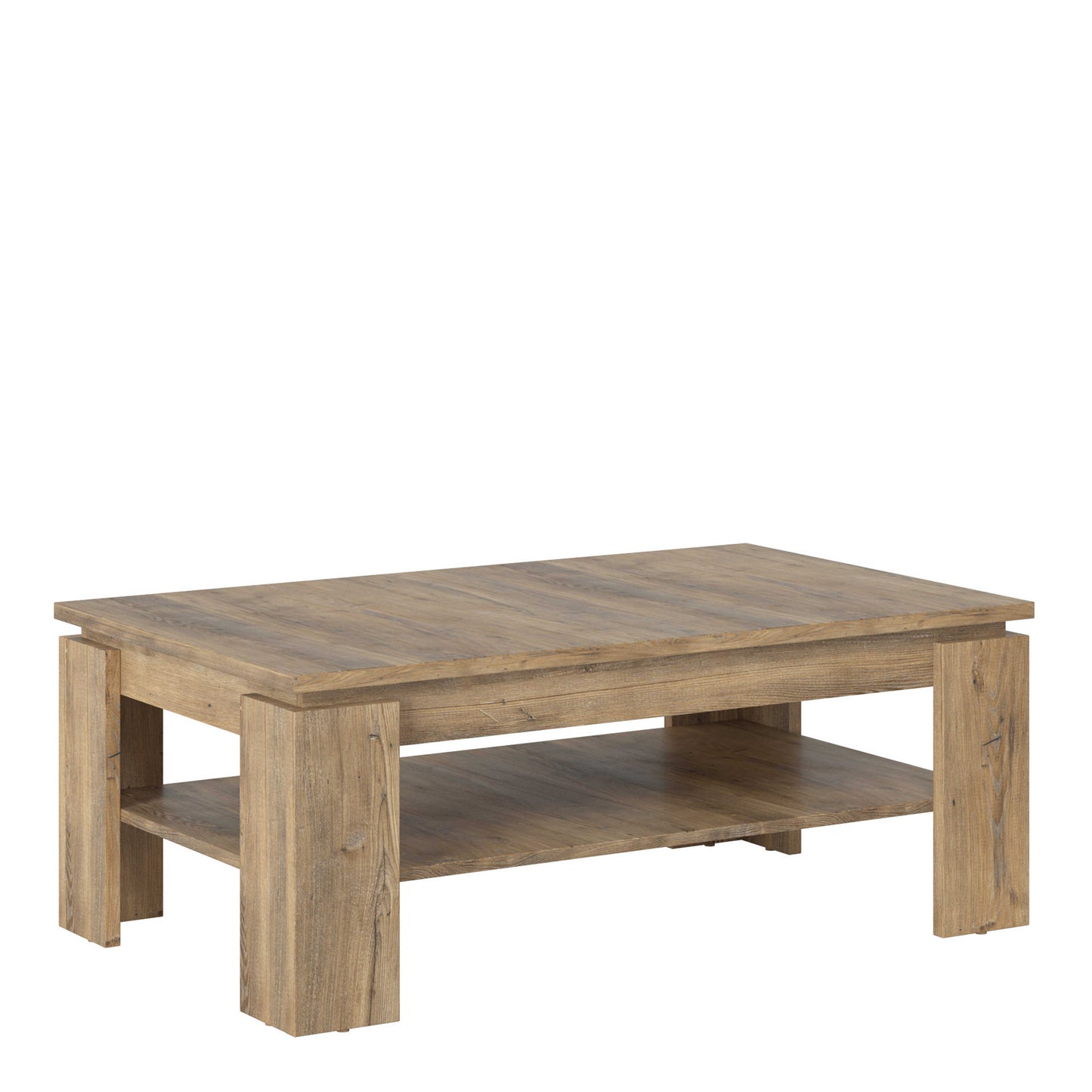 Juniper Large Coffee Table Chestnut and Matera Grey Wood