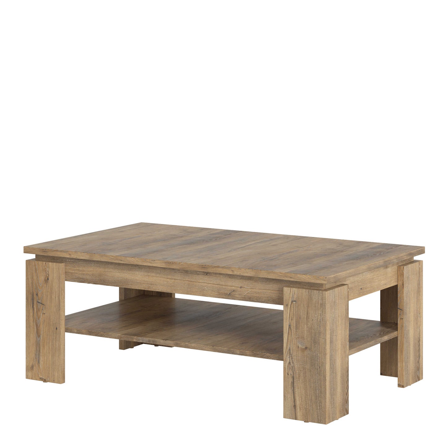 Juniper Large Coffee Table Chestnut and Matera Grey Wood