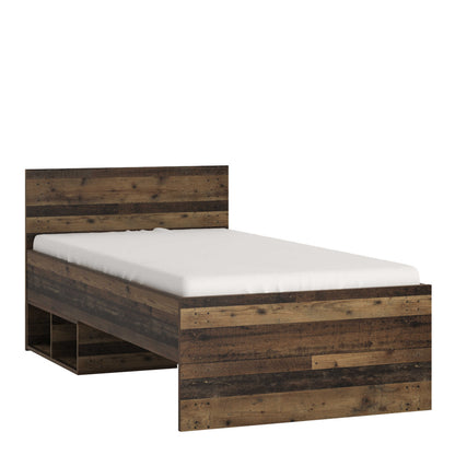 Whimwick Single 3ft Walnut Industrial Bed Frame
