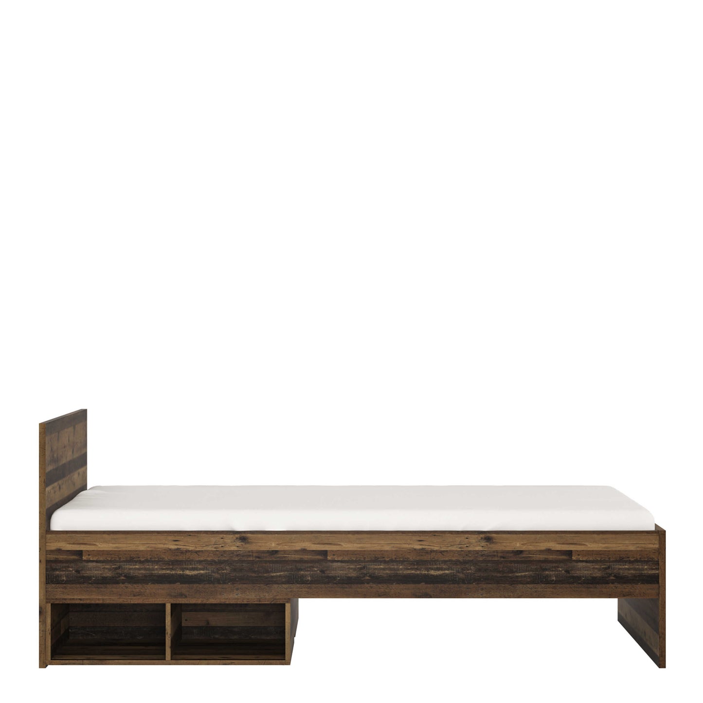 Whimwick Single 3ft Walnut Industrial Bed Frame