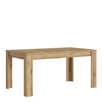 Tipsyfern Oak Wood Extending Dining Table