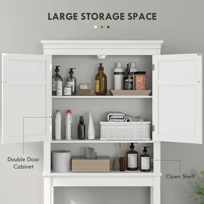Nivele Over Toilet And Appliance Storage Cabinet In White