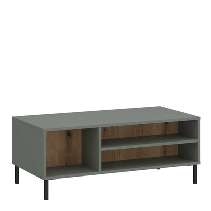 Spentrup Olive Green and Natural Oak Wood Coffee Table