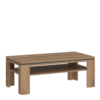 Nightbloom Grey and Oak Effect Wood Coffee Table Bottom Shelf