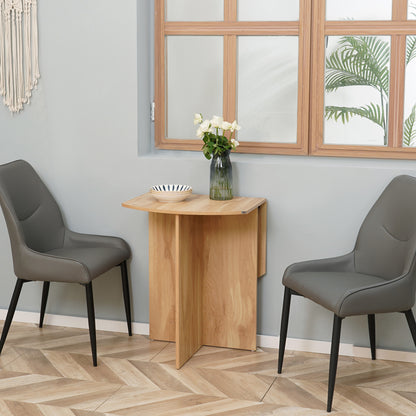 Mosusa Wooden Wood Effect Drop Leaf Dining Table For 4