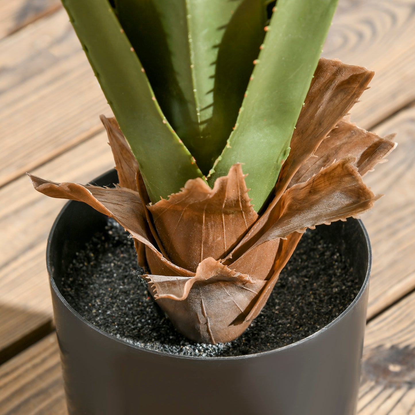 Roba Set Of 2 Artificial Agave Style Succulent Plants In Pots H8 90cm
