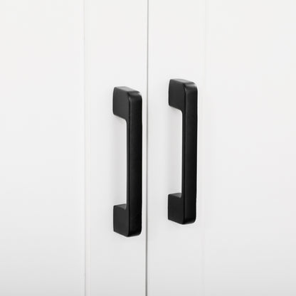 Ludo 171cm Wooden White 4 Door Freestanding Kitchen Pantry Cabinet