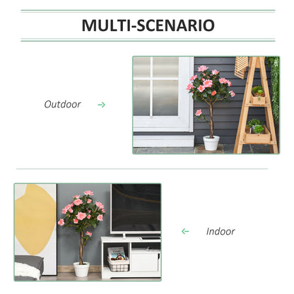 Soni Tami Artificial Pink Rose Flower Display Plant In Pot For Interior Styling