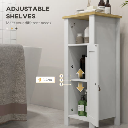 Sasa Bafa Slim Bathroom Storage Cabinet In White