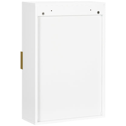 Mivi Hano Over Toilet Wall Mounted Storage Cabinet With Adjustable Shelving White
