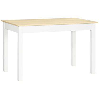 Rive Wooden Oak Dining Table Seating 4 To 6 With Thick Legs