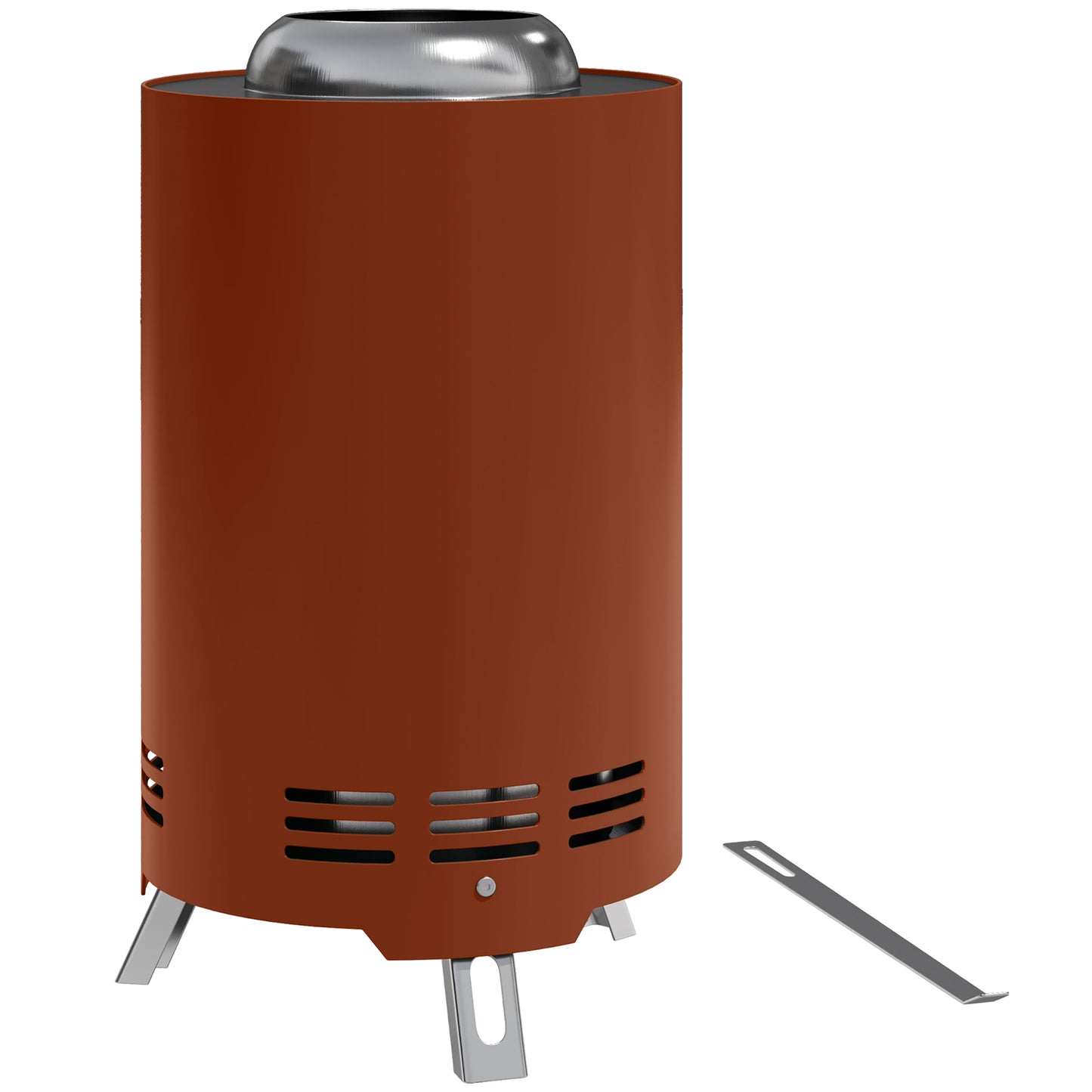 Balatti Small Stainless Steel Terracotta Tabletop Smokeless Fire Pit