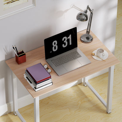 Raha 100cm White Metal Frame Writing Desk