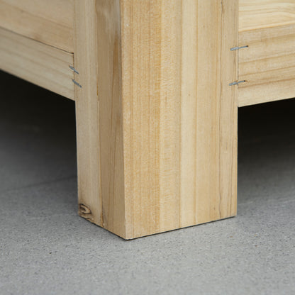 Keno Fava Panelled Wood And Metal Outdoor Storage Box 155 Litre