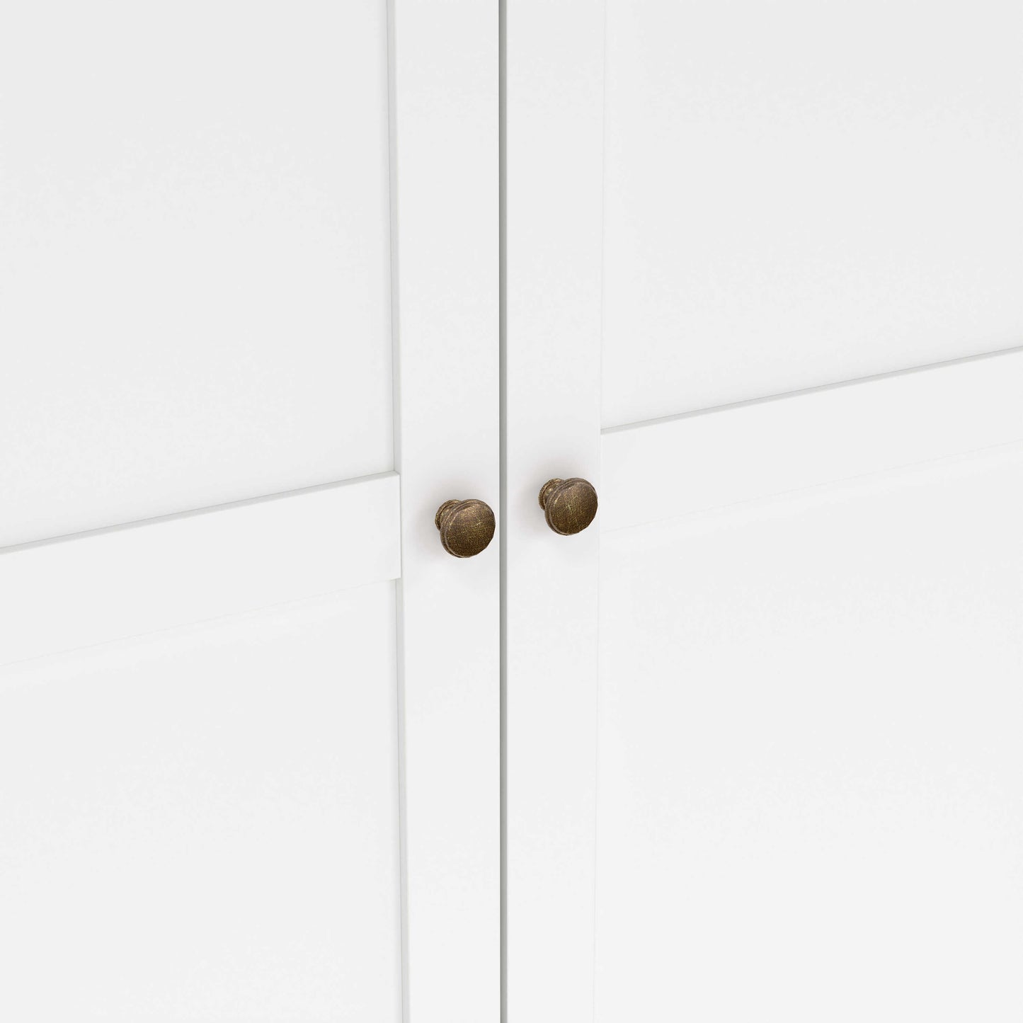 Osaka Farmhouse Slim White Wooden Wardrobe 2 Doors