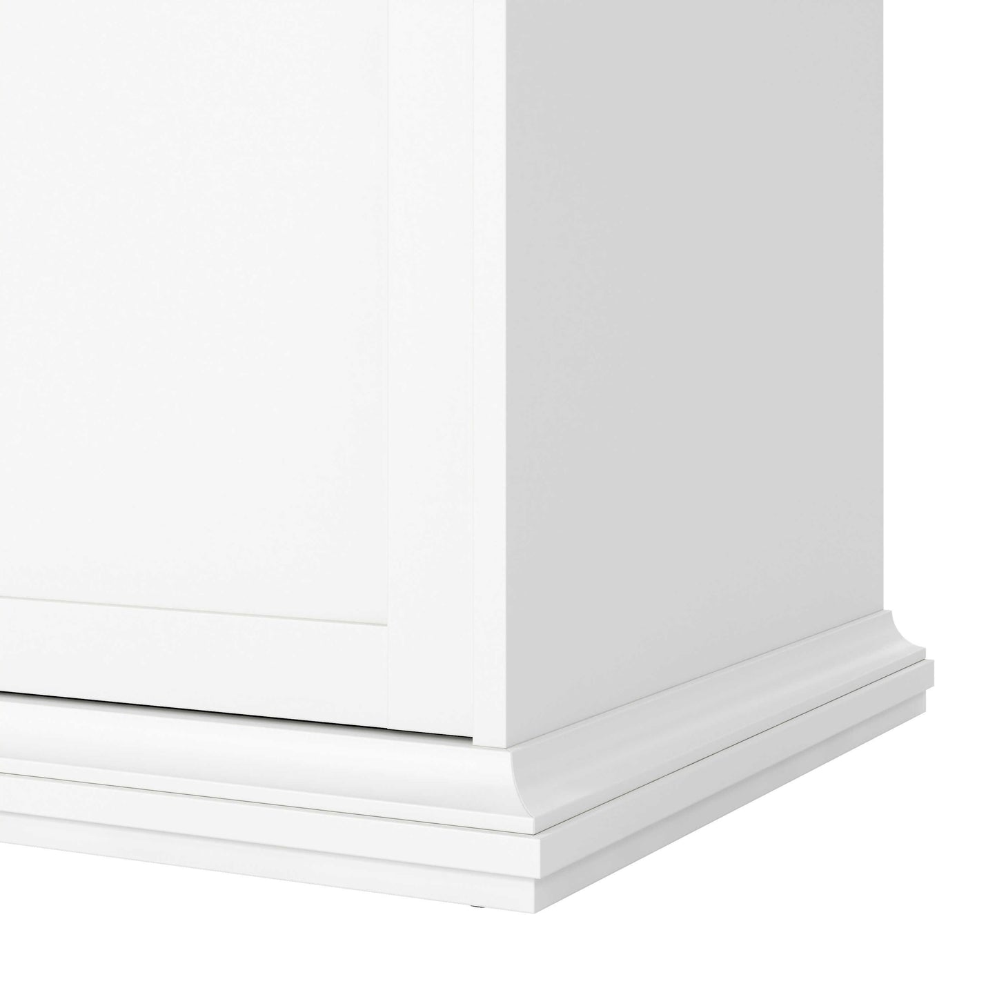 Osaka Farmhouse White Wooden Wardrobe 3 Doors