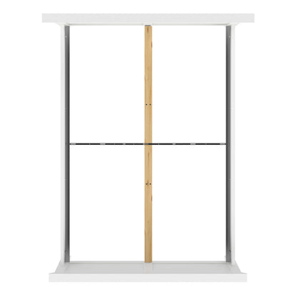 Osaka Double Bed Frame 4ft6 Farmhouse White Wood