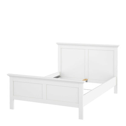 Osaka Double Bed Frame 4ft6 Farmhouse White Wood