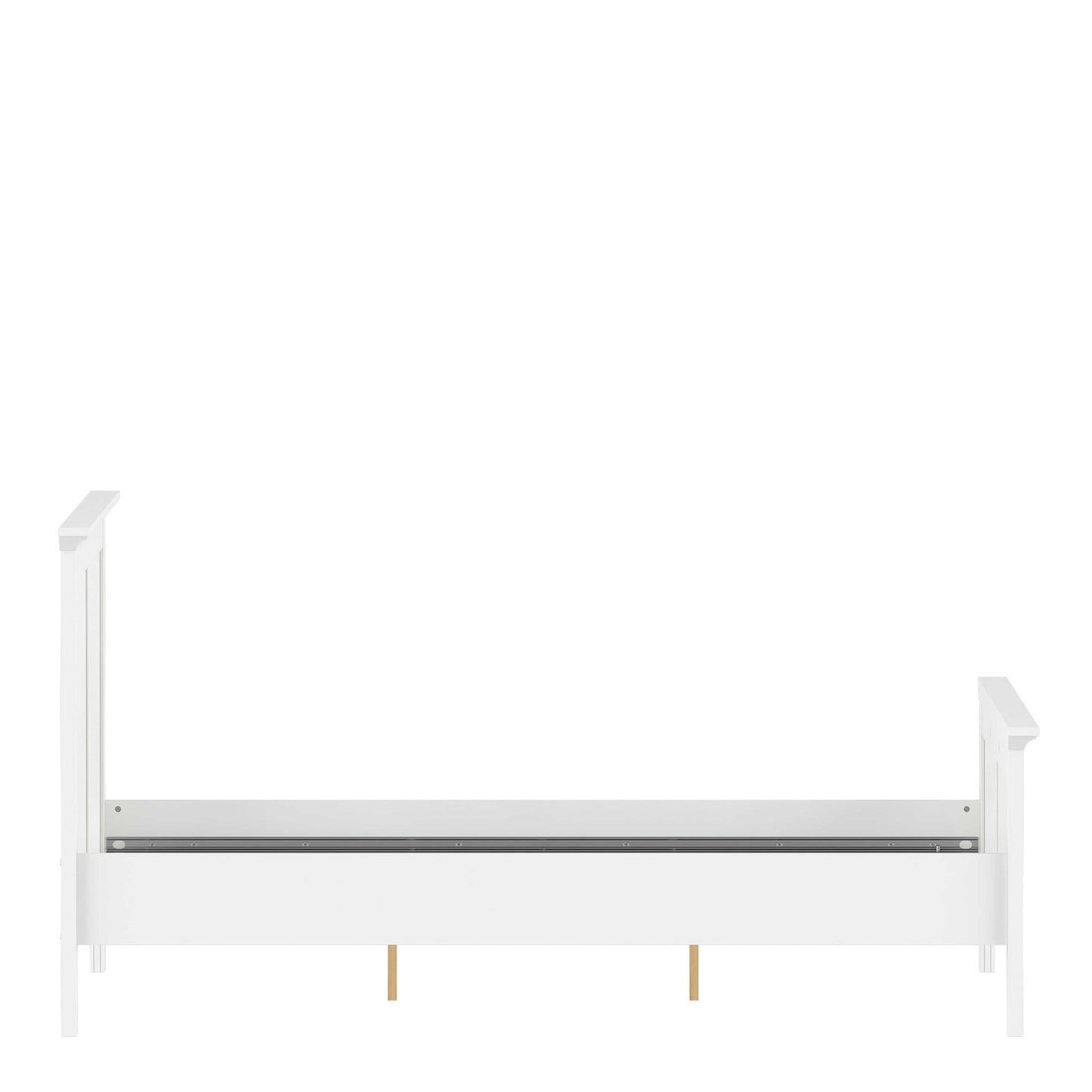 Osaka Double Bed Frame 4ft6 Farmhouse White Wood