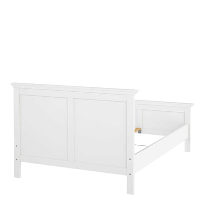 Osaka Double Bed Frame 4ft6 Farmhouse White Wood