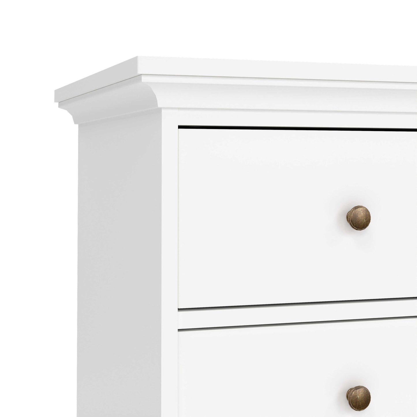 Osaka Farmhouse White Wooden Chest of 4 Drawers