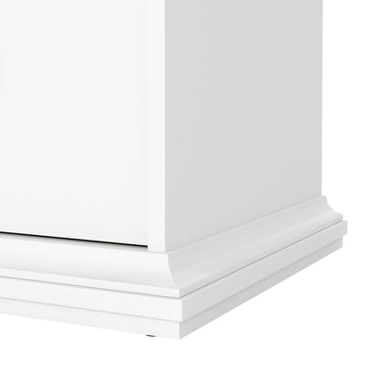 Osaka Farmhouse White Wooden Chest of 4 Drawers