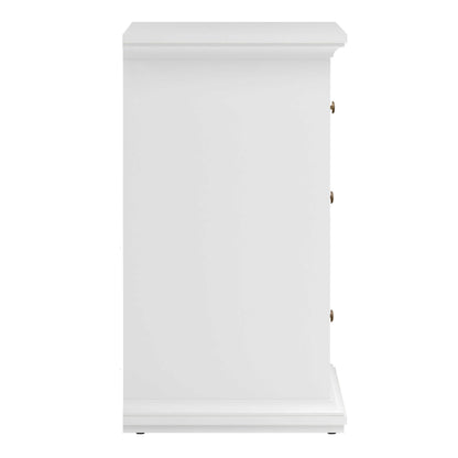 Osaka Farmhouse White Wooden Chest of 4 Drawers