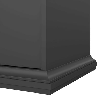 Osaka Farmhouse Dark Grey Wooden Chest 4 Drawers