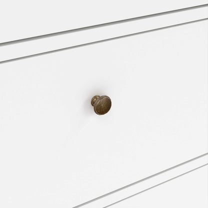 Osaka Tall Farmhouse White Wooden Chest 6 Drawers