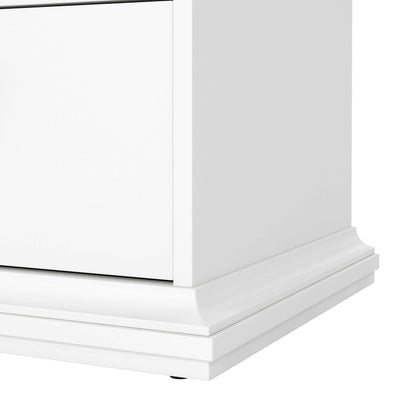 Osaka Tall Farmhouse White Wooden Chest 6 Drawers