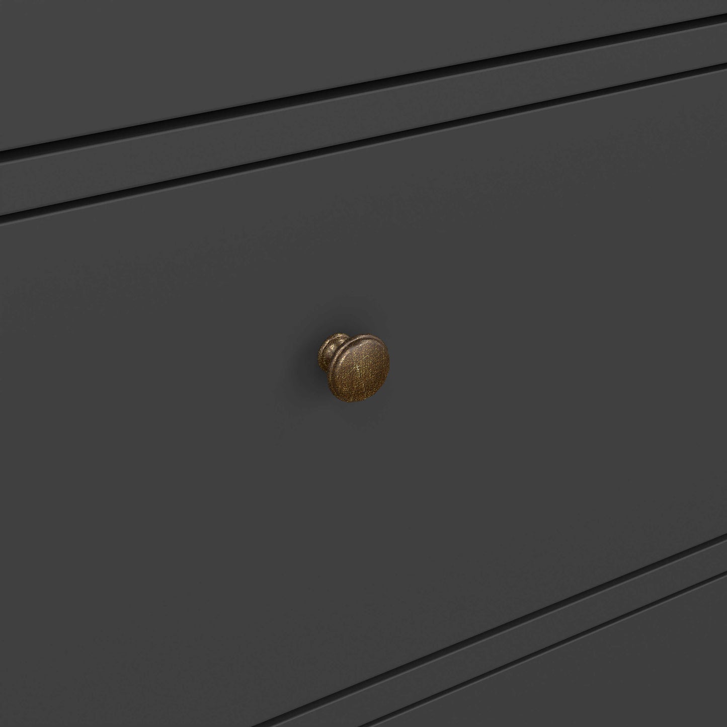 Osaka Farmhouse Dark Grey Wooden Chest 6 Drawers