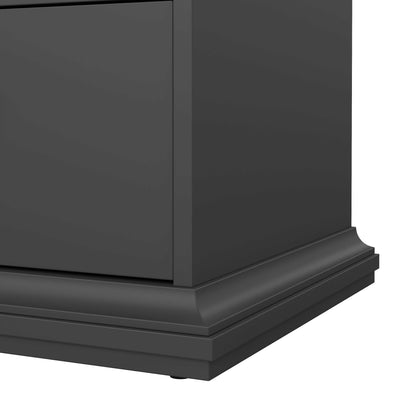 Osaka Farmhouse Dark Grey Wooden Chest 6 Drawers