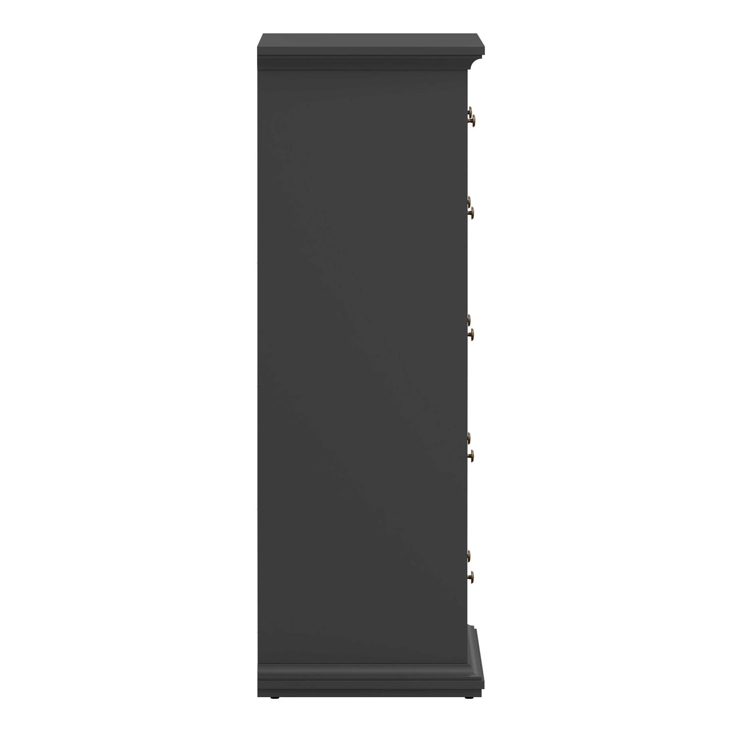 Osaka Farmhouse Dark Grey Wooden Chest 6 Drawers