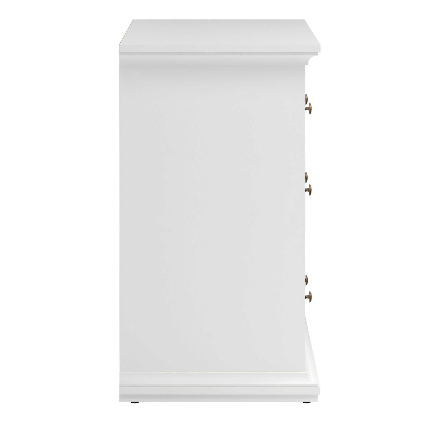 Osaka Farmhouse Wide White Wooden Chest 8 Drawers