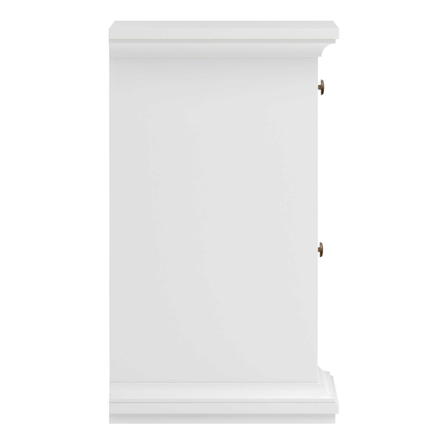 Osaka Farmhouse White Wooden Bedside Table 1 Door 1 Drawer