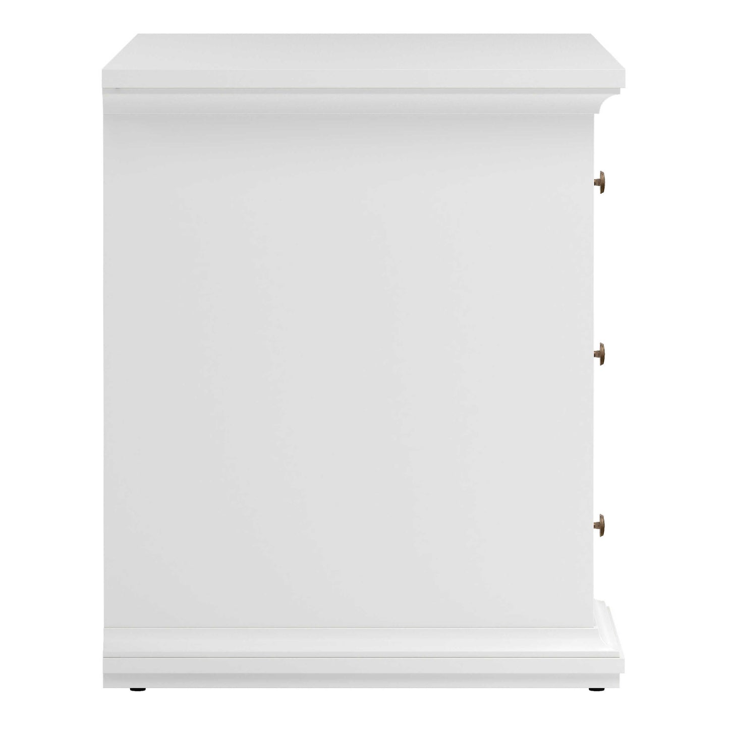 Osaka Farmhouse White Wooden Desk 3 Drawers