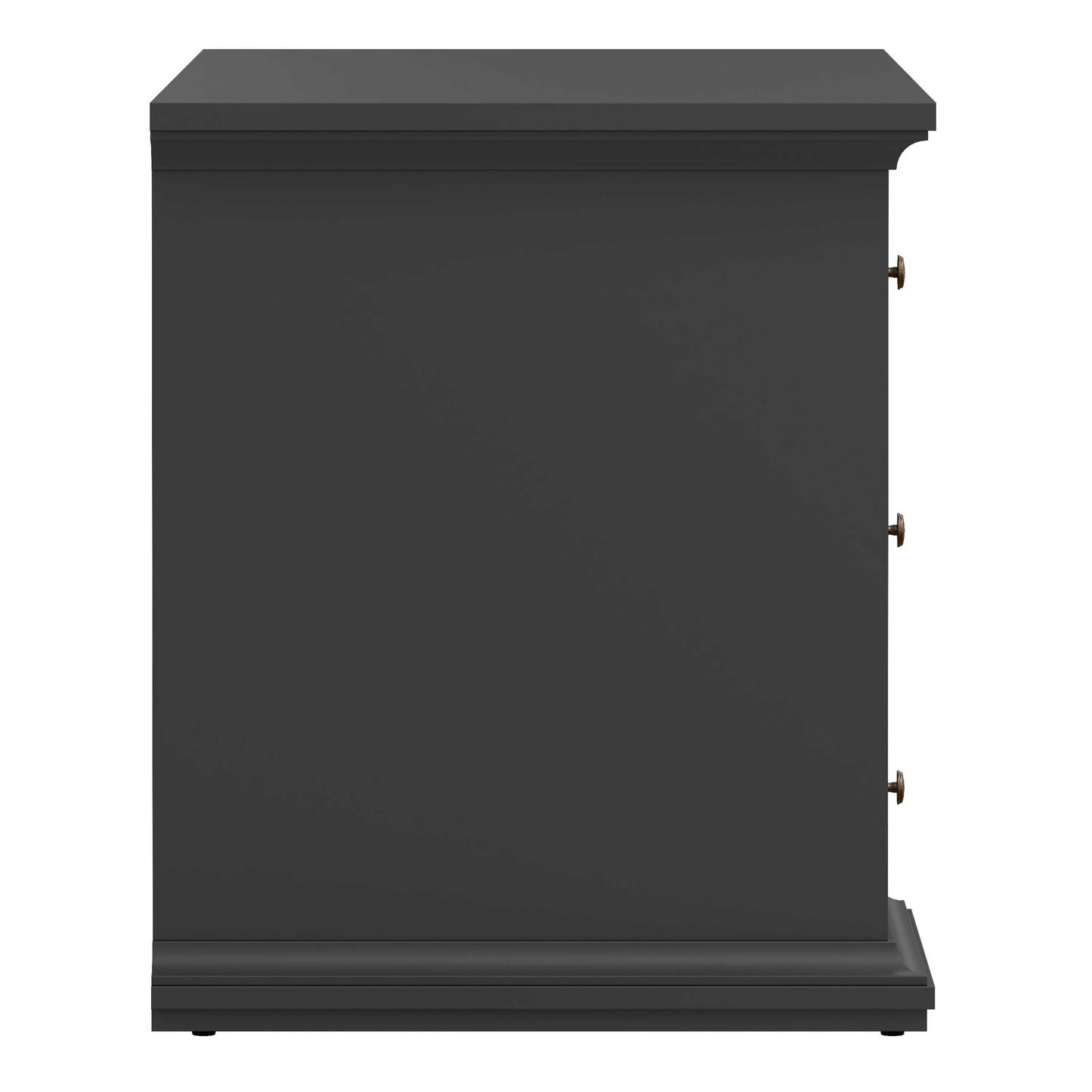 Osaka Farmhouse Dark Grey Wooden Desk 3 Drawers