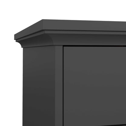 Osaka Farmhouse Dark Grey Wooden Desk 3 Drawers